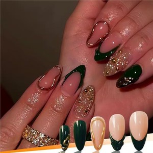 <span class=keywords><strong>Uñas</strong></span> Postizas Acrílicas Suaves <span class=keywords><strong>con</strong></span> Diseño 3D de <span class=keywords><strong>Flores</strong></span>, <span class=keywords><strong>Uñas</strong></span> de Presión <span class=keywords><strong>con</strong></span> Diseño de Concha de Tortuga Maillard, Forma de Almendra Corta, <span class=keywords><strong>Uñas</strong></span> de Presión 3D - Product Image 4
