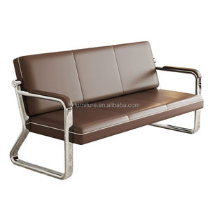 Conjunto de Sofás de Cuero Modernos para Gerentes de Oficina, Buen Precio, Sofá para Oficina Ejecutiva, Sofás Contemporáneos - Product Image 3