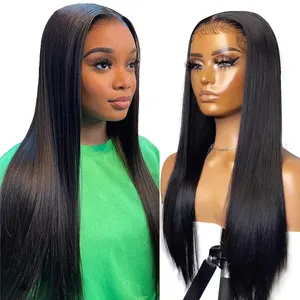 New 10x6 Hd Lace Frontal Wig Bone Straight Human Hair Wigs Cuticle Aligned Vietnamese Raw Hair Wigs For Black Women