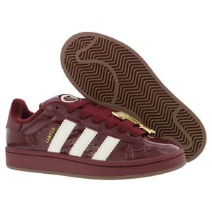 Scarpe Adidas Campus 00s in Pelle per Donna, Colore Rosso Ombra, Bianco Oro Metallizzato, Stile Casual - Product Image 4