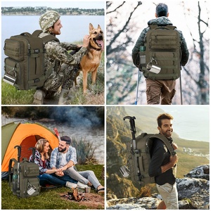 Sac à dos tactique robuste pour le travail, Molle, pour ordinateurs portables, randonnée, camping, voyage, pêche, gym, vert - Product Image 5