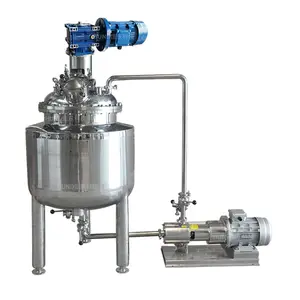 Mixer tangki baja tahan karat, Mixer Agitator vakum Stainless Steel 304 316L, tangki pencampur jaket ganda