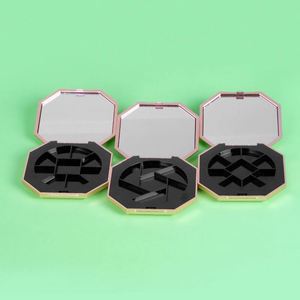Estuche Octagonal Personalizado y Reciclable para Sombra de Ojos con Acabado Grabado, Tanque Interno Extraíble para Base de Maquillaje en Polvo, ABS+AS <span class=keywords><strong>Aluminio</strong></span> - Product Image 6