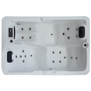 Moderna Bañera de Hidromasaje Exterior para <span class=keywords><strong>Hotel</strong></span> y Villa con Calentador, Spa Acrílico Independiente para 3 Personas, Bañera de Hidromasaje con Masaje - Product Image 6
