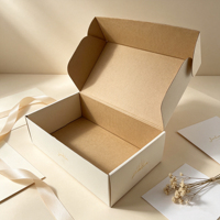 Cajas de Envío con Logotipo Personalizado al por Mayor, Caja de Embalaje Rígida Autoblocante de Tres Capas, Plegable, para Envíos Express