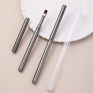 Pinceles para decoración de uñas ultrafinos Mango de metal con forma de cabello ovalado y delineador de cabello Los mejores cepillos Striper para uñas pegadas cerca de mí - Product Image 2