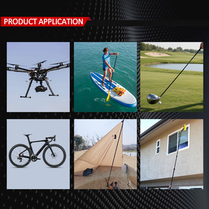 Yüksek modüllü 3k karbon Fiber tüp dimi düz 16mm 25mm 60mm 120mm 200mm 1000mm karbon Fiber tüp boru karbon Fiber boru - Product Image 4