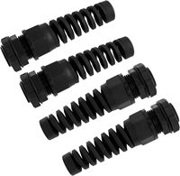 Venta al por mayor M20 M22 IP68 Flexible alivio de tensión espiral prensaestopas Protector de nylon impermeable prensaestopas certificado Rohs