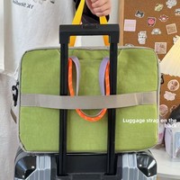 Sac bandoulière imperméable à motif lettres colorblock, grande capacité, 16 pouces, double usage, pour ordinateur portable et tablette, idéal pour les trajets quotidiens