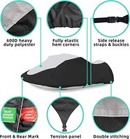 Housse de jet ski remorquable 600D, imperméable, pour Seadoo PWC, protection robuste toutes saisons