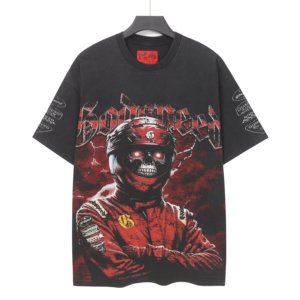 Camiseta Godspeed Talla Grande <span class=keywords><strong>para</strong></span> Jóvenes, 300G Algodón, Estampado Gráfico, Moda Urbana, Estilo Oversize, Streetwear de Alta Calidad - Product Image 4