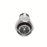 Adaptateur RF Mini Din 4.3-10 Mâle vers Prise 4.3/10 Type N Femelle, Connecteurs Coaxiaux Droits à Faible Perte