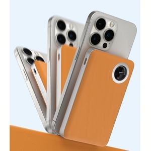 Banque d'alimentation magnétique 2 en 1 OEM ODM avec <span class=keywords><strong>batterie</strong></span> semi-solide, banque d'alimentation en cuir, écran TFT pour téléphone portable, Airpods - Product Image 1