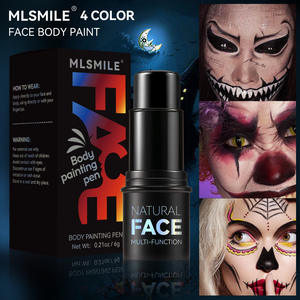 ไม้ทาสีร่างกายสำหรับวันฮาโลวีนสีทาหน้าสีทองสีขาวแบบมืออาชีพแห้งเร็ว - Product Image 2