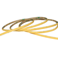 Bande LED COB flexible à télécommande, dimmable, IP20, 24V, éclairage décoratif pour plafond, bande COB 24V, CRI90