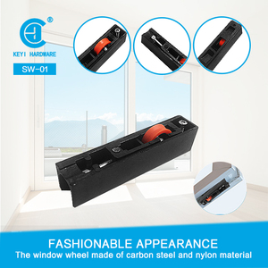 Rueda de Plástico <span class=keywords><strong>para</strong></span> Ventanas de Aluminio Sudamericanas, Polea de Nylon Ajustable con Rodamiento de Alta Resistencia <span class=keywords><strong>para</strong></span> <span class=keywords><strong>Puertas</strong></span> y Ventanas Corredizas - Product Image 2
