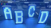 Lumière stroboscopique LED à 80 segments avec affichage des lettres et des chiffres DMX Dj Wash Bar Strobe Stage Lights Effects
