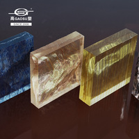 Lámina de Acrílico Fundido con Textura de Seda, Panel de Resina Artística, Material de Superficie para Muebles Modernos Personalizados