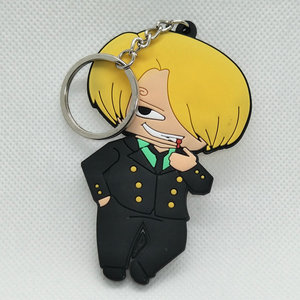 27 Designs Nami Porte-clés Personnage de Dessin Animé <span class=keywords><strong>Luffy</strong></span> Porte-clés Zoro PVC Caoutchouc Anime Porte-clés - Product Image 3