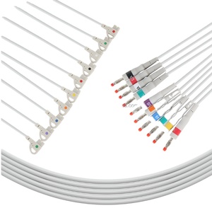 Câbles ECG GE Marquette <span class=keywords><strong>CAM</strong></span> 14 à 10 fils avec connecteurs banane 900112-001 - Product Image 1