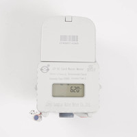 Compteur d'eau intelligent numérique sans fil en laiton avec carte IC prépayée et système de facturation