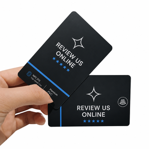 Thẻ NFC PVC chất lượng cao, chống nước, lập trình được, tùy chỉnh theo yêu cầu, bán buôn từ nhà máy, thẻ đánh giá màu trắng có logo - Product Image 2