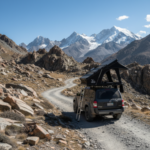 Tente de toit rigide RTT pour camping tout-terrain, ouverture automatique rapide, en acier triangulaire, quatre saisons - Product Image 5