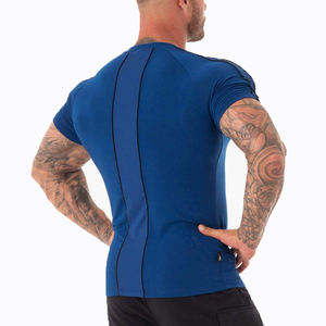 T-shirt manches longues pour homme, simple et décontracté, avec Logo personnalisé, pour Fitness, entraînement, sport, bon marché, collection 2020 - Product Image 2