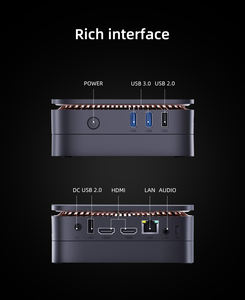 <span class=keywords><strong>AK1</strong></span> <span class=keywords><strong>Pro</strong></span> Mini pc intel Celeron N5105 N5100 N5095 LPDDR4X 8/16 go 2.5 pouces HDD/SSD Win11 dual band wifi dual screen PC de bureau - Product Image 2