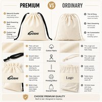 Sacs en lin recyclé avec cordon de serrage, sacs de rangement en tissu, sacs en mousseline, pochettes en coton avec cordon de serrage et logo personnalisé
