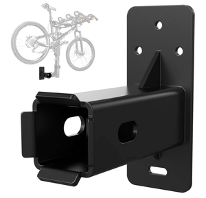 Support mural pour vélo de 2 pouces Porte-bagages pour vélo Récepteur d'<span class=keywords><strong>attelage</strong></span> pour bicyclette Rangement suspendu Organisateur de <span class=keywords><strong>garage</strong></span> Peut contenir jusqu'à 200 lb - Product Image 2