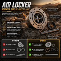 Diferencial de Bloqueo Neumático Profesional RD132 RD121 RD111 Compatible con Tacoma FJ Cruiser 4Runner 30T para Toyota 8" IFS Delantero Trasero