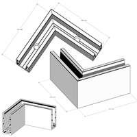Système de balustrade en verre sans cadre moderne avec profilé en aluminium en U et garde-corps en verre trempé pour balcon, terrasse et escalier