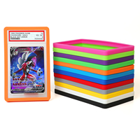 Protecteur de slab de carte gradée en TPU couleur unie, pare-chocs coloré pour slab de carte, protecteur de pare-chocs gris pour slab de carte PSA