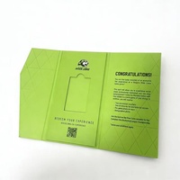 Boîte de rangement personnalisée pour cartes VIP à trois volets - Emballage rigide vert de luxe pour billets de sport, bons de réduction