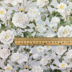 Nouvelle tendance 100% lin 40S 150gsm pivoine fleur Floral personnalisé numérique imprimé femmes robes doux rideaux canapés filles garçons - Product Image 5