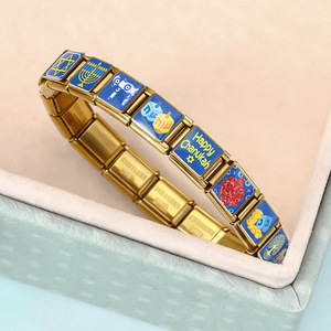 Ciondoli all'ingrosso in acciaio inossidabile con stella di David e Menorah, a tema ebraico e giudaico, per gioielli religiosi fai da te, ideali per la festa di Hanukkah. - Product Image 4
