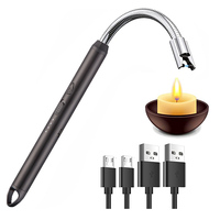 Briquet électrique personnalisé USB respectueux de l'environnement avec longue durée de vie en plastique-un article de vente de liquidation