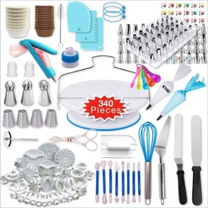 ชุดตกแต่งเค้ก223ประกอบด้วยจานหมุนอุปกรณ์ทำขนมที่จำเป็น - Product Image 3