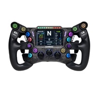Volant de course FORMULA 290GP 290 mm/11,4 po compatible PC avec panneau en fibre de carbone, écran LCD 4,3 po et retour de force