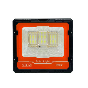 Projecteur LED solaire 100W IP65 Lumière du jour 5000K COB Corps en aluminium Montage en surface Télécommande Dimmable Éclairage extérieur pour jardin - Product Image 5