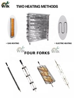 Conteneur multifonctionnel pour rôtir le poulet en acier inoxydable de qualité alimentaire modèle BoChang 05 pour équipement de cuisson au gaz GPL