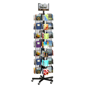 Nouveau présentoir de cartes postales au <span class=keywords><strong>design</strong></span> moderne, présentoir de brochures amovible à 84 poches, présentoir de <span class=keywords><strong>CD</strong></span> - Product Image 2
