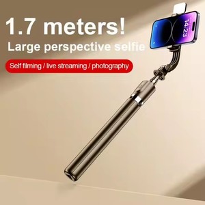 China <span class=keywords><strong>Mejor</strong></span> Venta Plegable Tws Blue Tooth R1Sl 170Cm Long Choice Fill Light <span class=keywords><strong>Selfie</strong></span> Stick para Phone Live - Product Image 2