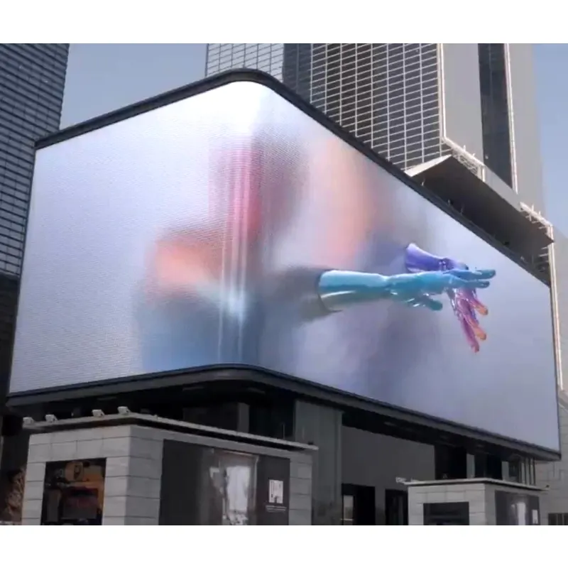 Büyük yüksek parlaklık su geçirmez dijital P5 P6 P8 P10 HD dış mekan LED ekran çıplak göz 3D reklam LED reklam panosu