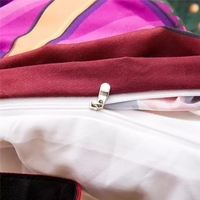 Parure de lit de luxe moderne avec imprimé visage doré, 4 pièces, housse de couette, drap de lit 100% coton