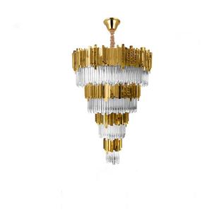 Modern European Vintage Luxury <b>Crystal</b> <b>Chandelier</b> Golden Decorative Hanging <b>Light</b> for Hotel Big Pendant <b>Lights</b> HM-C-8528 Decorat - Product Image 2