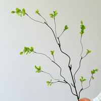 Plante artificielle feuille d'érable pour chambre et salon, style luxueux, feuillage rouge automnal, fleur décorative en gros