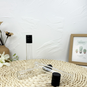 Bouteilles de flacons de tube en verre transparent vides de 37mm avec tubes de stockage de bouchons à vis pour bouteilles de souhait - Product Image 3