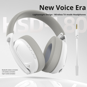 Auriculares Inalámbricos para Juegos Smailwolf L80 Tri-Modo BT5.3 2.4G Ligeros con Controlador de 40 mm para PC, PS4, <span class=keywords><strong>PS5</strong></span> y Móviles - Product Image 1